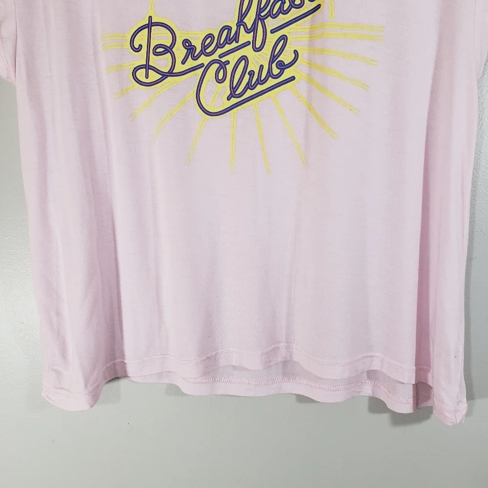 FREE PRESS pink Breakfast Club graphic tshirt - Picture 3 of 7